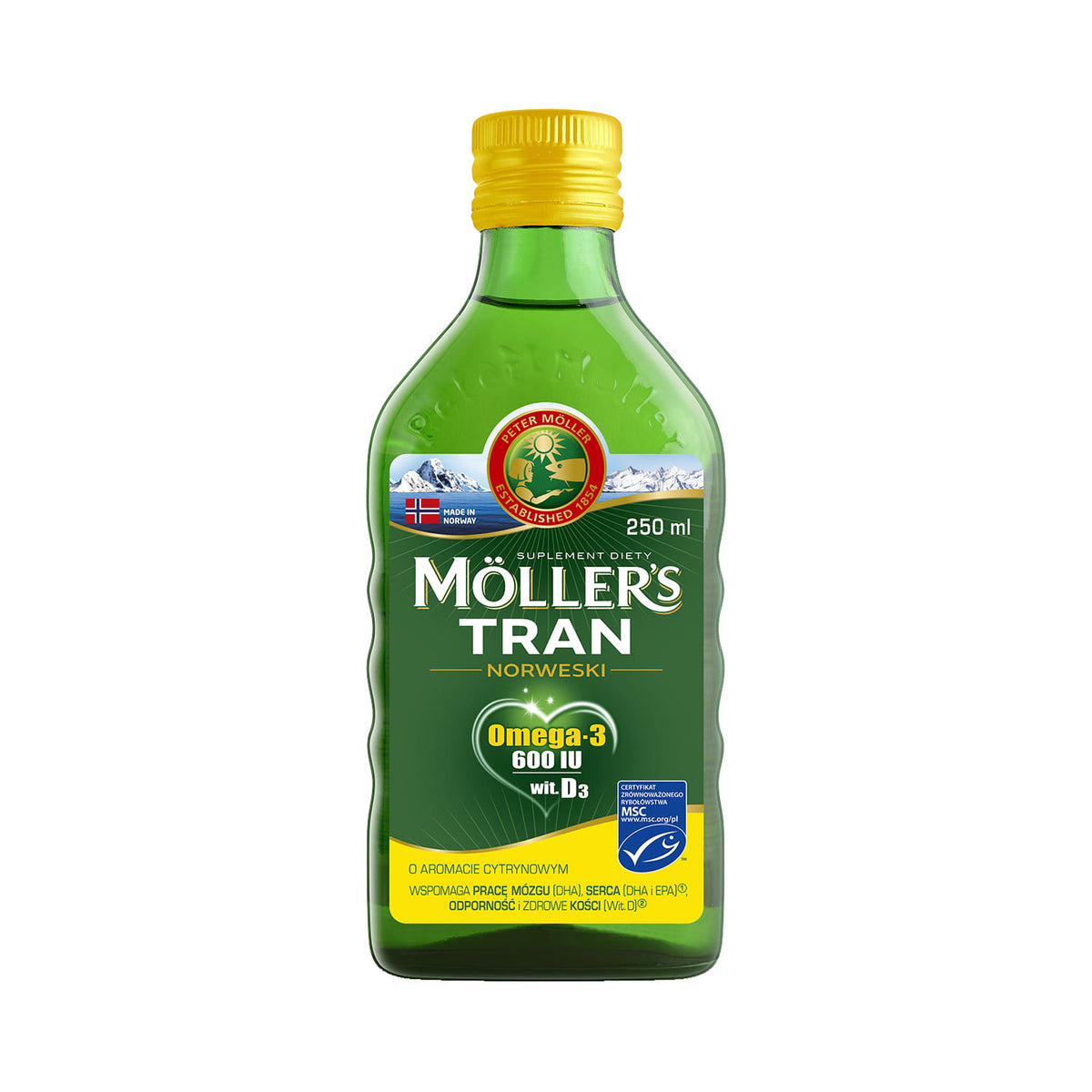 Huile de citron de Norvège 250 ml MOLLER'S MOLLERS