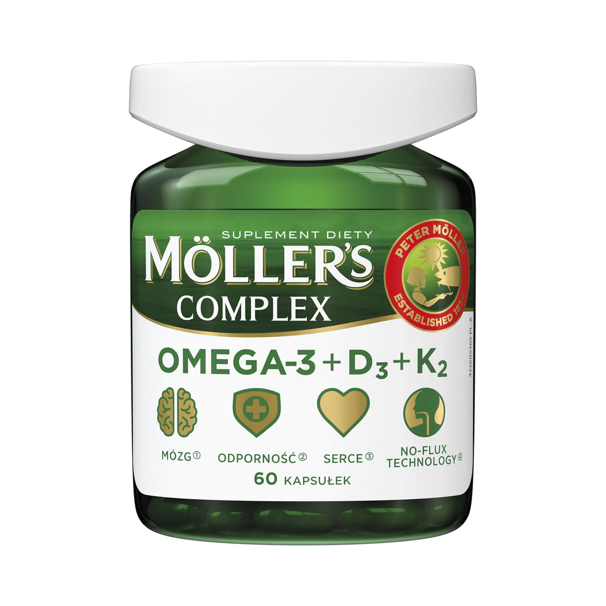 Complexe OMEGA - 3 + D3 + K2 60 gélules MOLLER'S MOLLERS