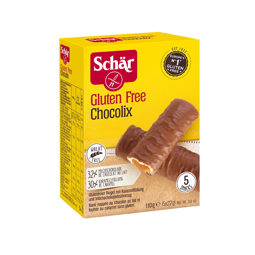 Chocolix - Tablette de chocolat sans gluten SCHÄR (5x22g)