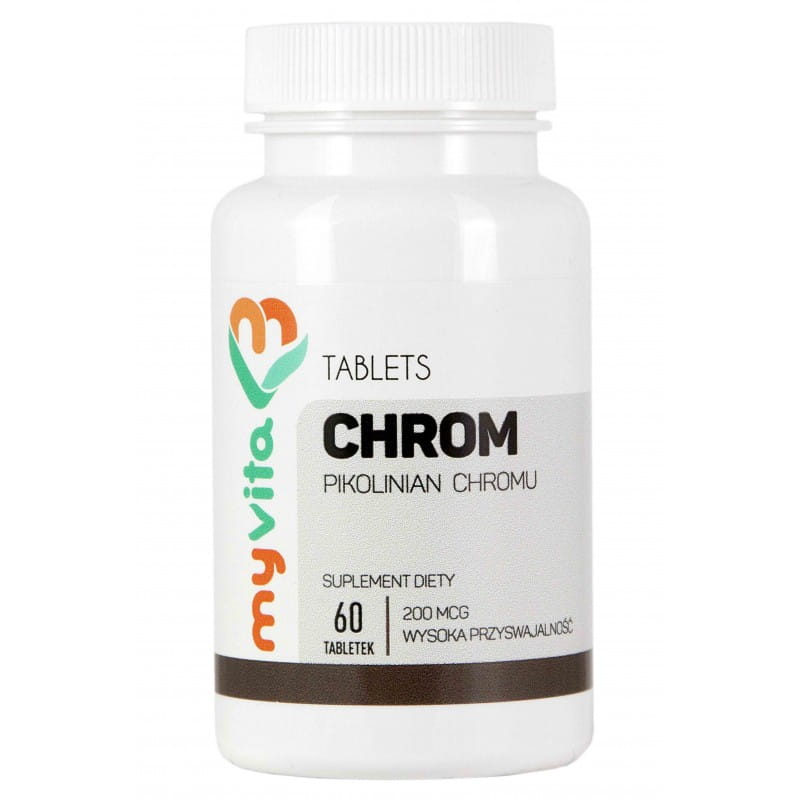 Chrome chrome picolinate de chrome 200 mcg 60 comprimés - MYVITA