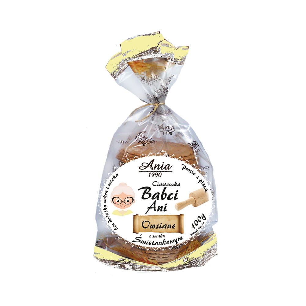 Biscuits grand-mère ou flocons d'avoine saveur crème 100g BIO ANIA