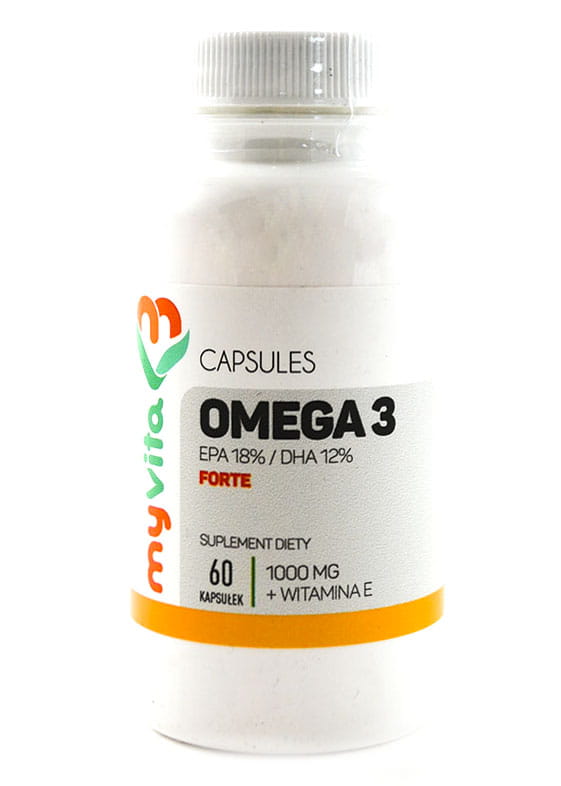 Oméga - 3 FORTE EPA 18% / DHA 12% 1000mg 60 gélules - MYVITA