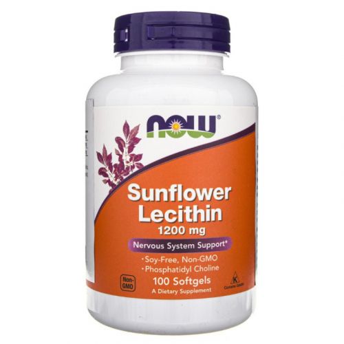 Lécithine de tournesol 1200 mg 100 capsules - lécithine de tournesol NOW FOODS