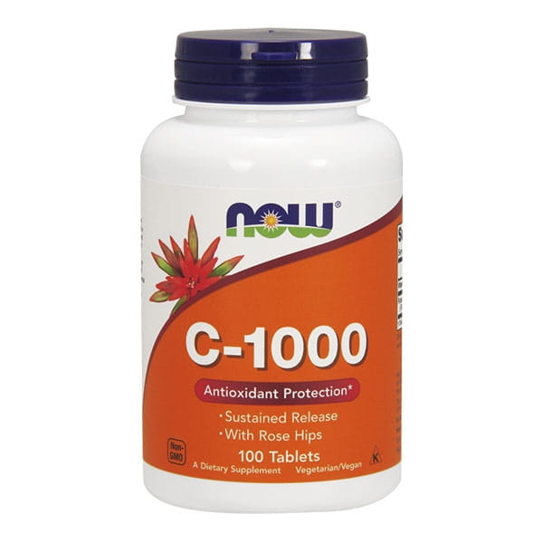Vitamine C - 1000 avec églantier et bioflavonoïdes 100tabl. MAINTENANT ALIMENTS