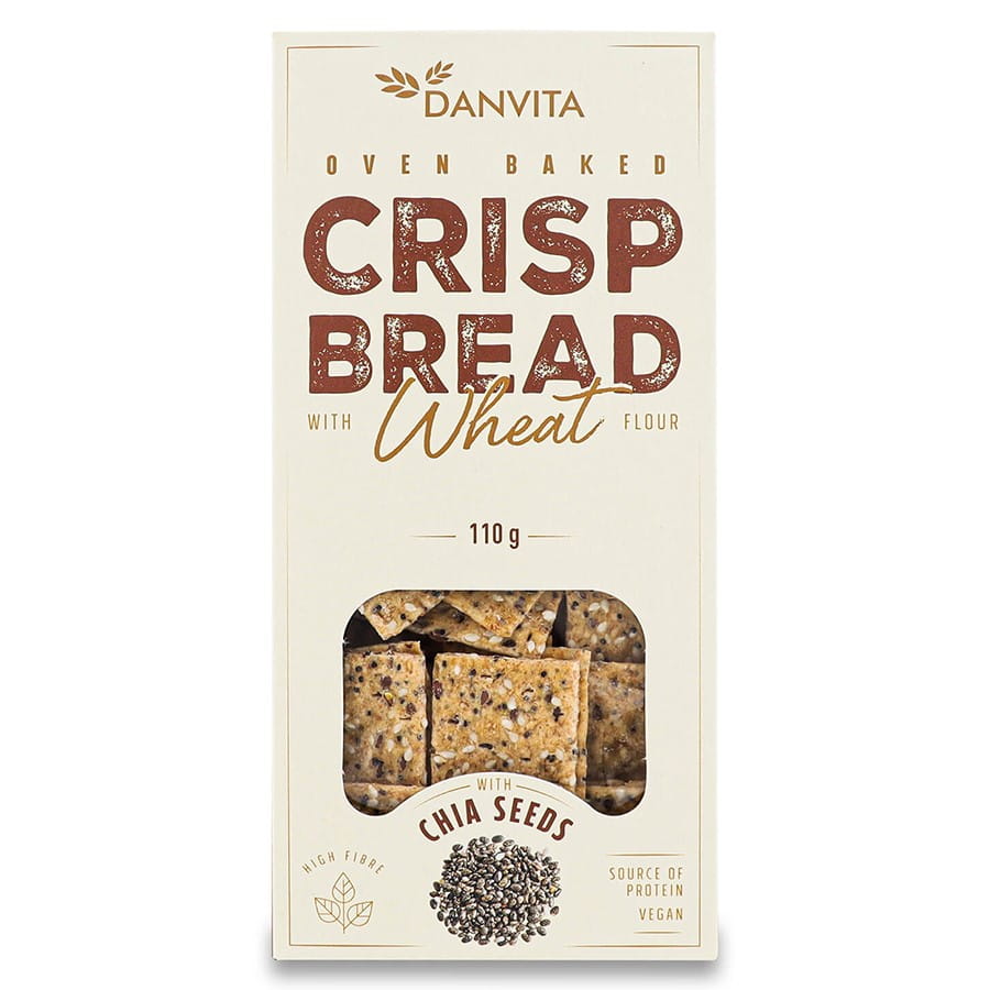 Crackers de blé aux graines de chia 110g DANVITA