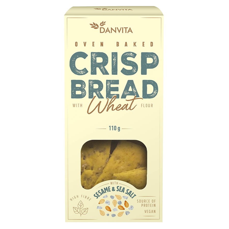 Crackers de blé au sésame et sel de mer 110g DANVITA