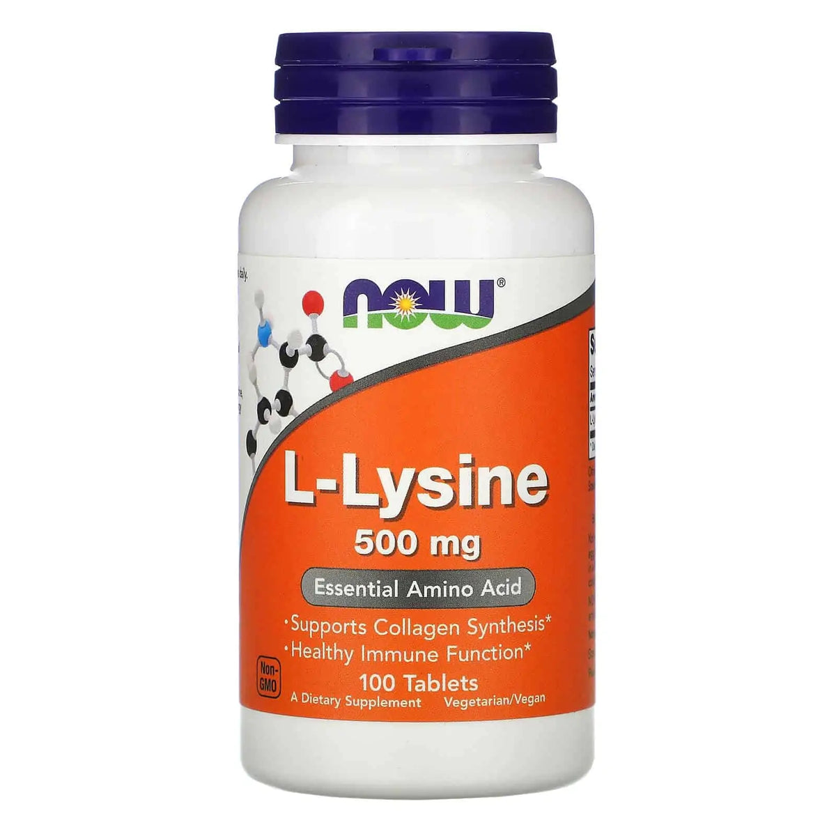 Lysine 500 MG 100 comprimés NOW FOODS
