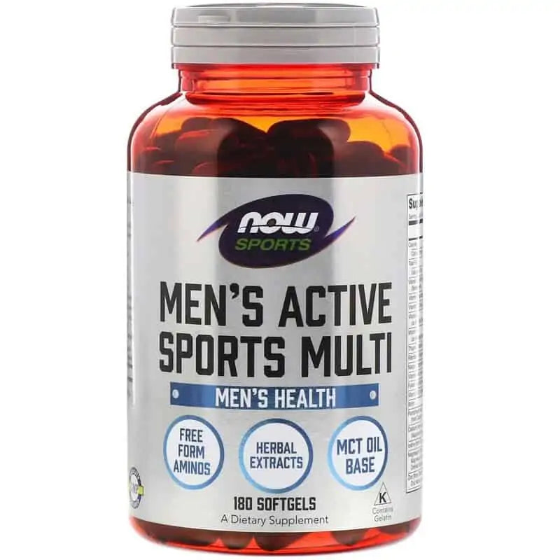 Multi-sports actifs pour hommes 90 capsules NOW FOODS