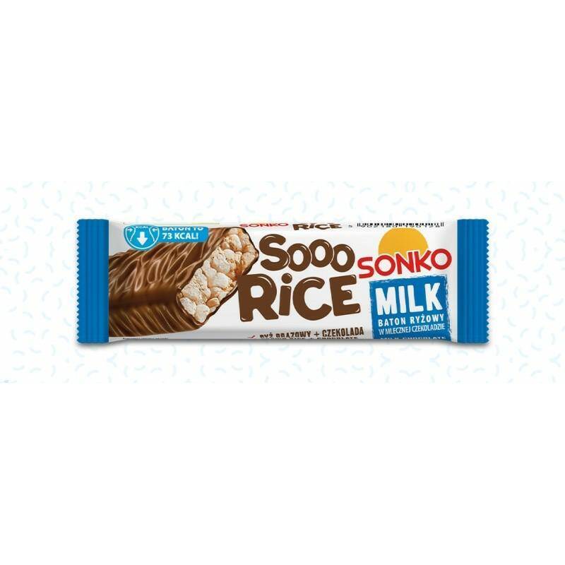 Barre de riz au chocolat au lait 16g SONKO