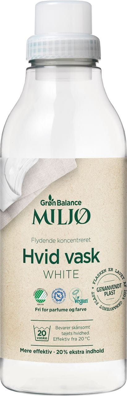 Liquide de lavage 900 ml pour linge blanc - GRON BALANCE