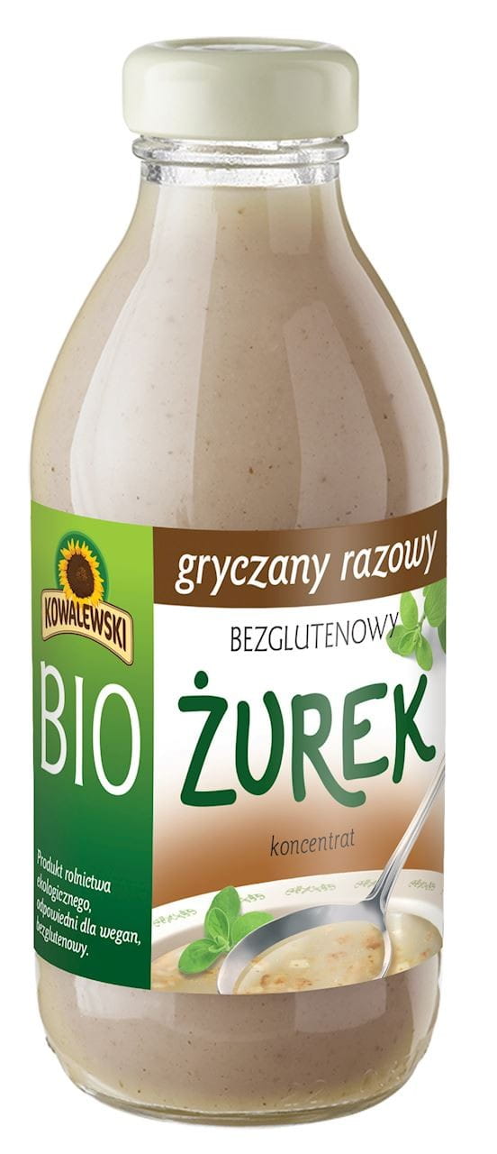 Soupe de seigle aigre au sarrasin complet concentré BIO sans gluten 320 ml - KOWALEWSKI