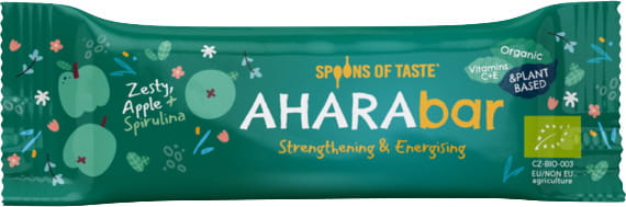 Barre BIO pomme spiruline 30g AHARABAR
