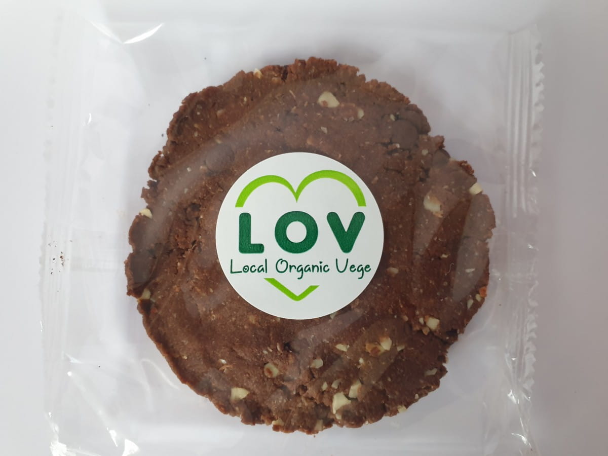 Cookie aux pépites de chocolat aux amandes. 65g VEGE LOCAL BIO EKO
