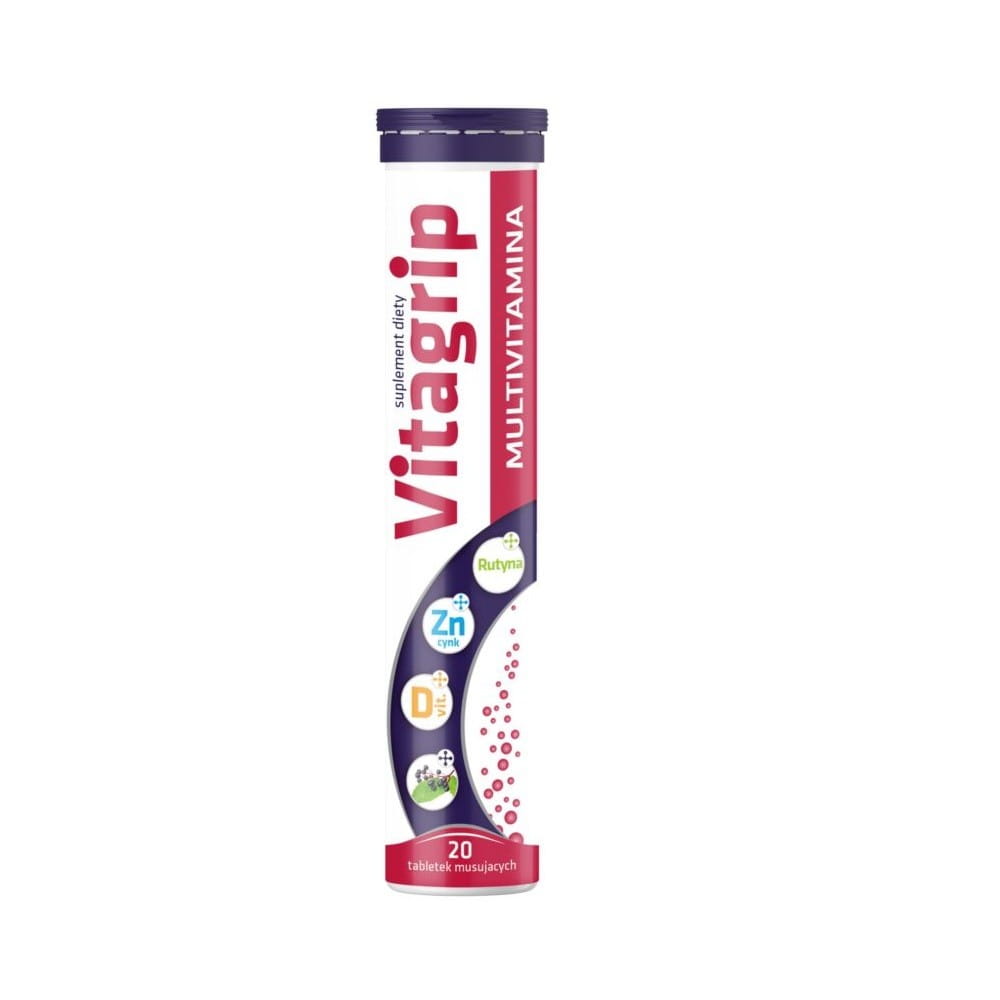 Vitagrip multivitamines 20 comprimés effervescents