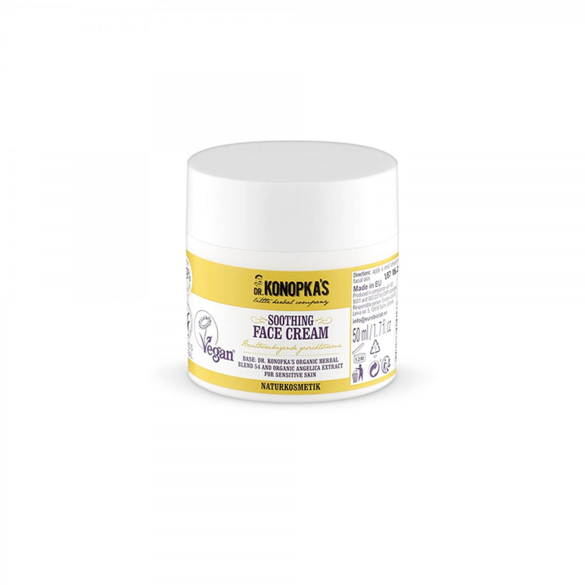 Crème visage apaisante pour peaux sensibles 50 ml