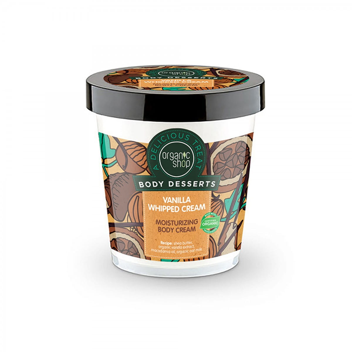 Crème corps hydratante à la chantilly vanille 450 ml