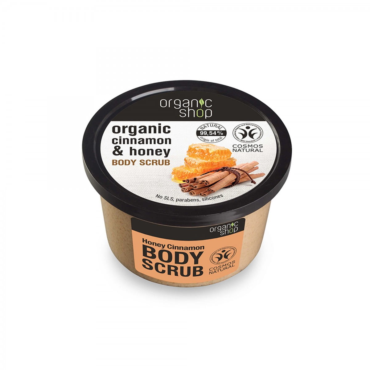 Gommage corporel apaisant au miel et à la cannelle 250 ml