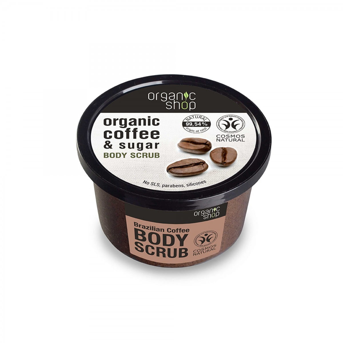Gommage corporel nettoyant au café brésilien 250 ml