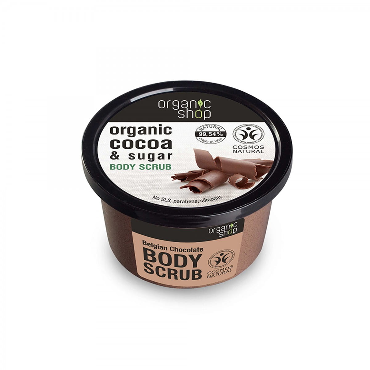Gommage corps à l'élasticité chocolat belge 250 ml