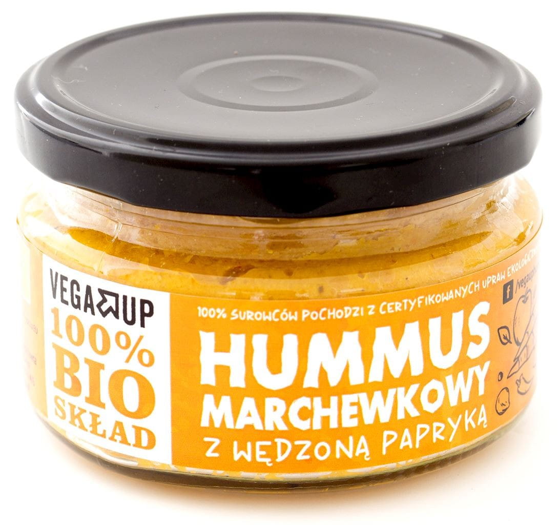 Houmous carottes au paprika fumé BIO 190 g - VEGA UP