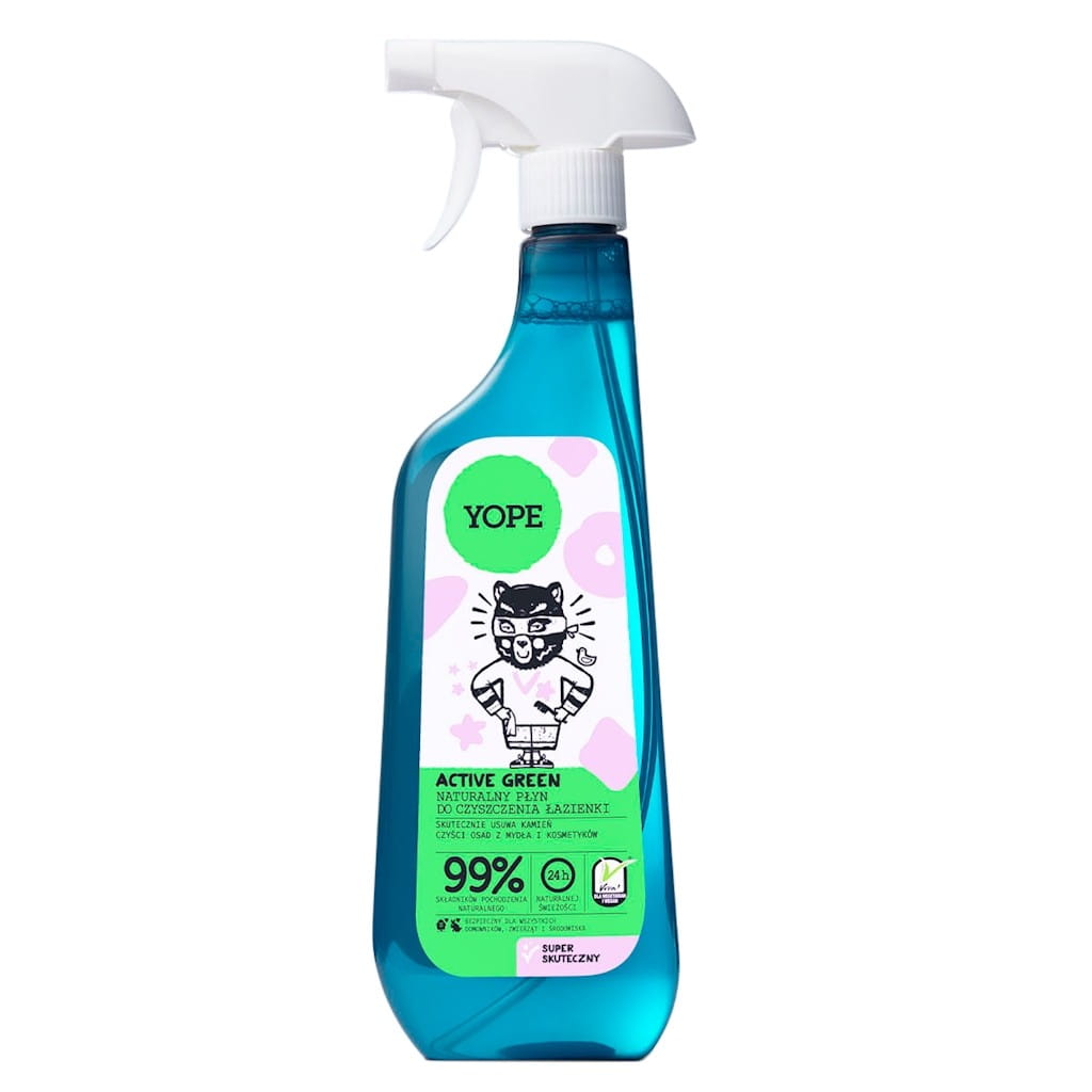 Liquide de salle de bain vert actif 750ml (nettoyant naturel) YOPE