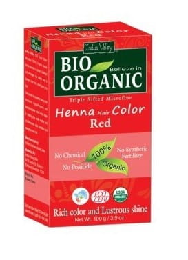 Eco Henné pour cheveux, rouge 100g VALLEE DE L'INDUS