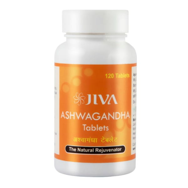 Onglet Ashwagandha 120. La mémoire de JIVA AYURVED