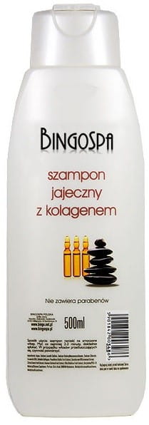 Shampooing aux oeufs au collagène 500 ml BINGOSPA