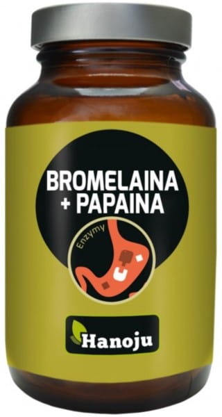 Bromélaïne, papaïne 500 MG 90 gélules Digestion HANOJU