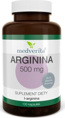 Arginine 500 MG 100 gélules MEDVERITA