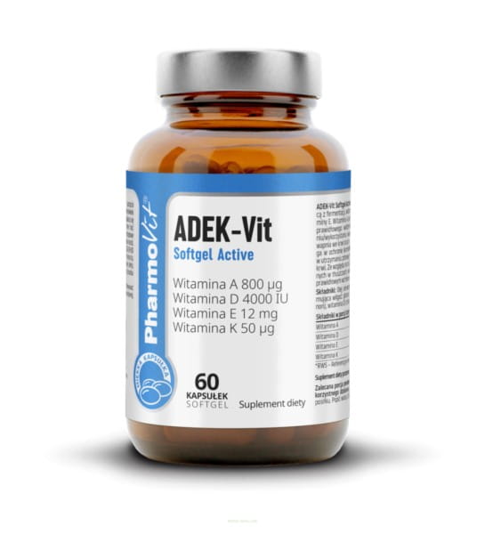 ADEK - Vit gélule active 60 PHARMOVIT