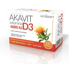 Akavit vitamine D3 4000 ui 120 gélules de VITADIET