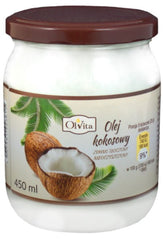 Huile de coco pressée à froid 450 ml OLVITA