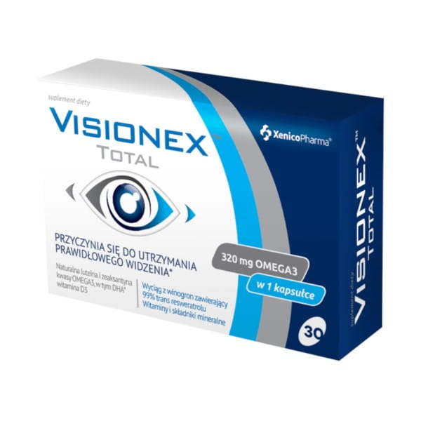 Visionex total 30 caps.Améliore la vue XENICOPHARMA