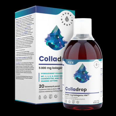 Colladrop flex collagène marin 5000mg 500ml AURA HERBALS