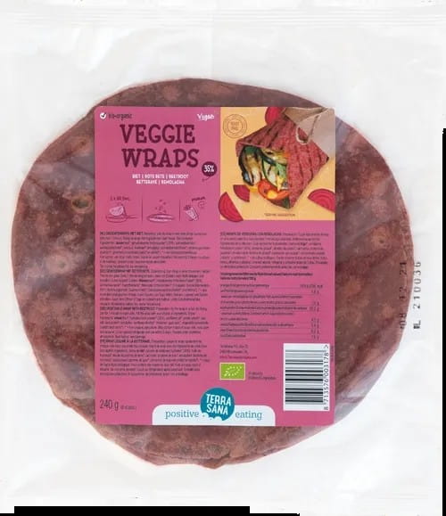 Wraps de betterave BIO (6 x 40 g) 240 g - TERRASANA
