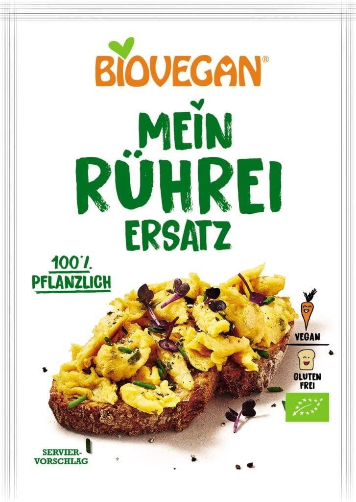 Substitut de poudre d'oeuf brouillé, végétalien sans gluten BIO 50 g - BIOVEGAN