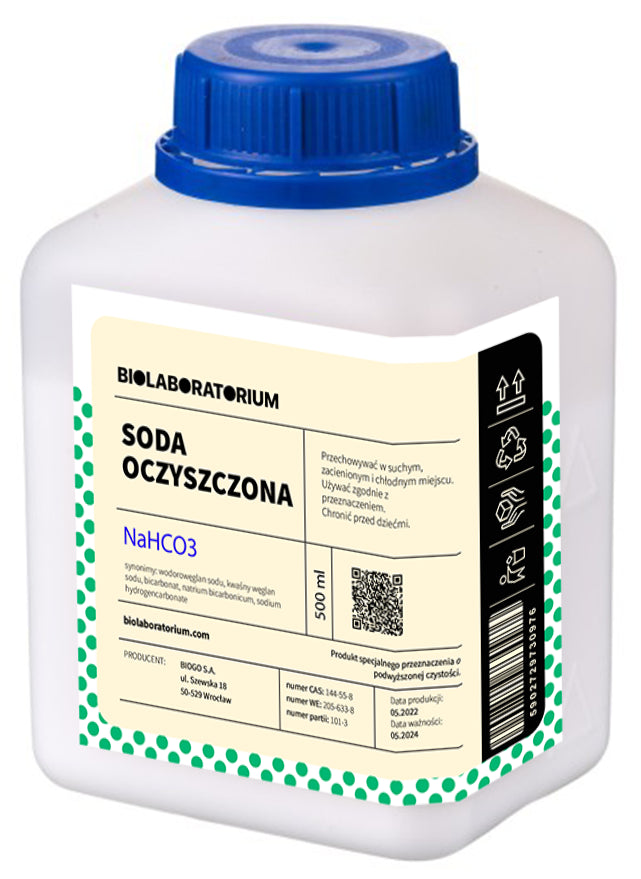 Bicarbonate de soude, bicarbonate de sodium 500g BIOLABORATOIRE