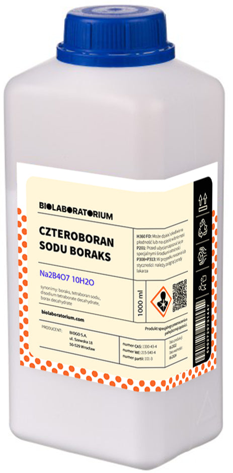Borax borax tétraborate de sodium décahydraté 1000g BIOLABORATOIRE