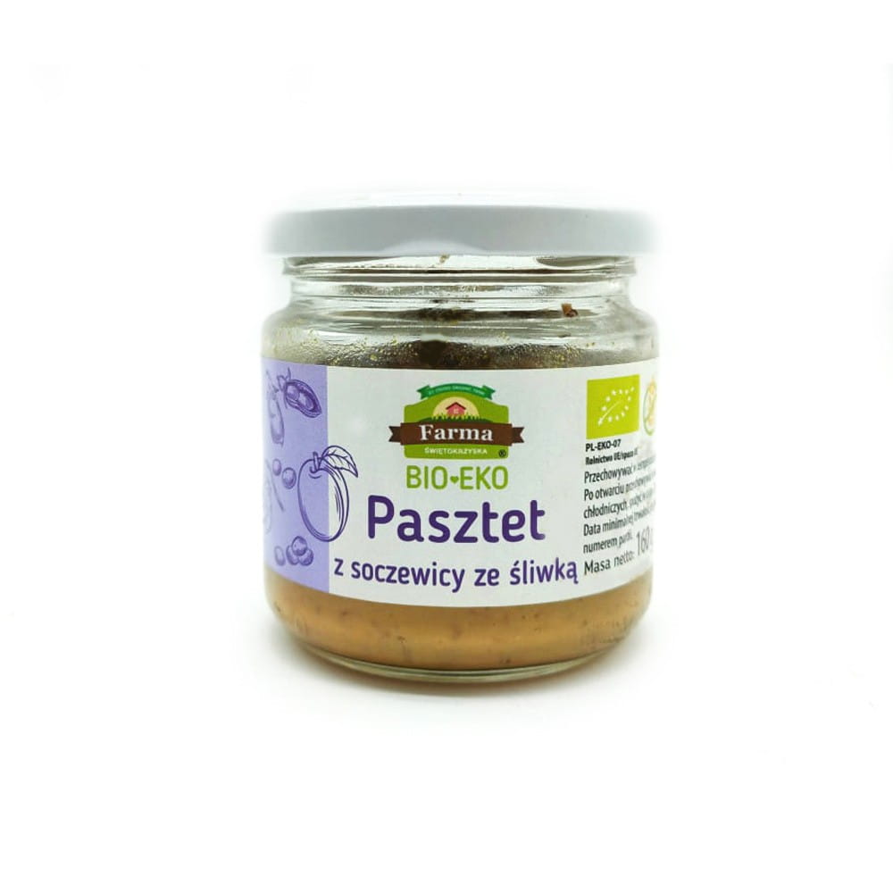 Pâté aux lentilles et prune sans gluten BIO 160 g - FARMA ŚWIĘTOKRZYSKA