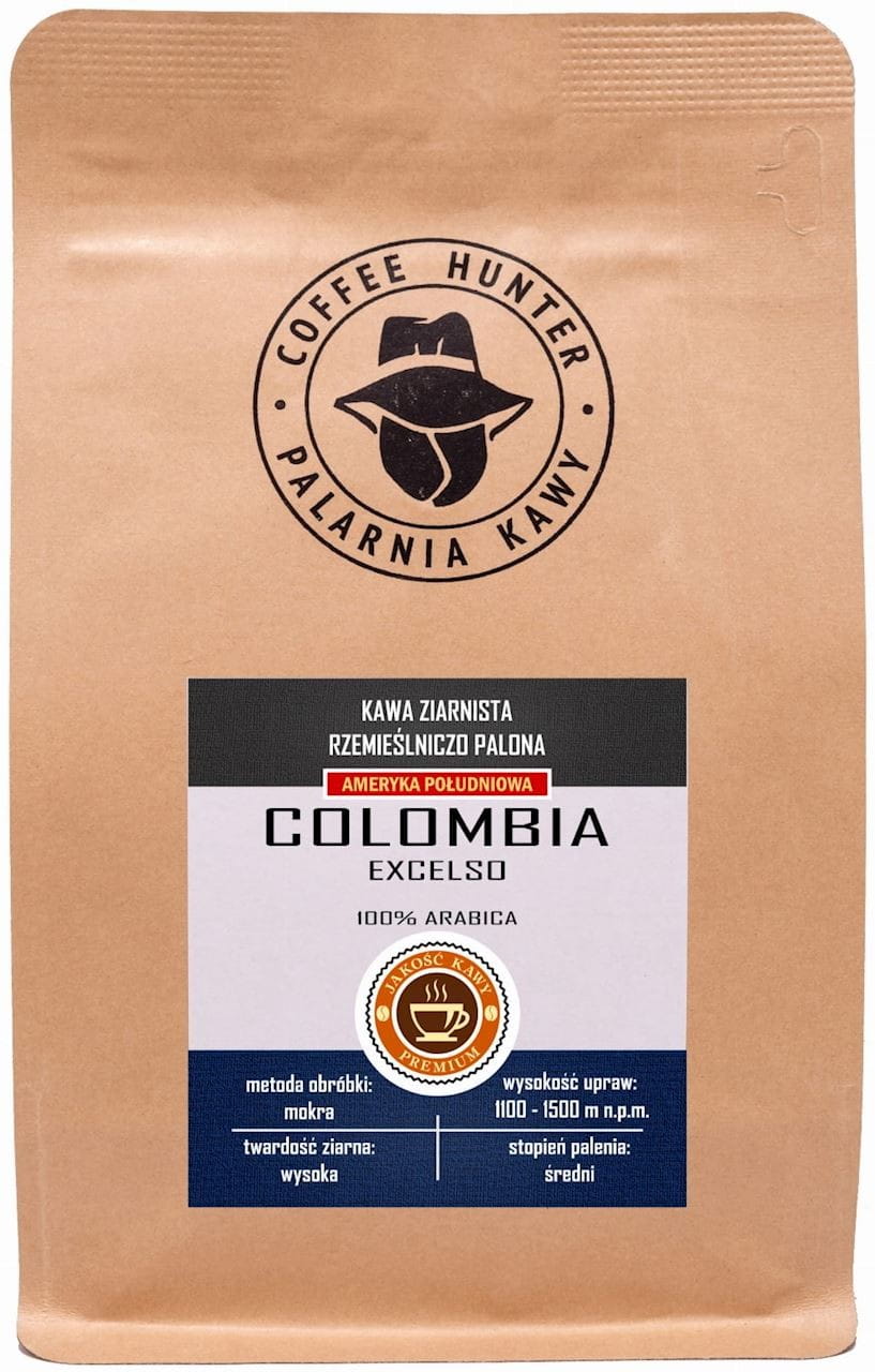 Café Arabica en grains 100% Colombie commerce équitable BIO 250 g - COFFEE HUNTER