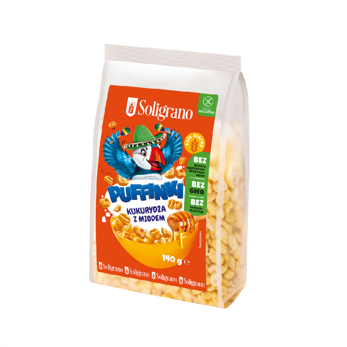 Macareux maïs au miel 140 g - SOLIGRANO