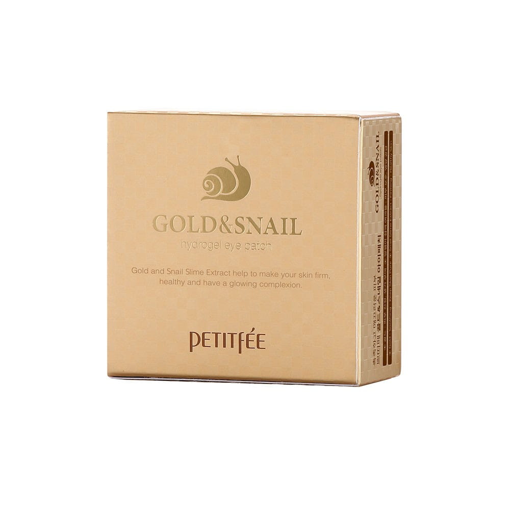 Coussinets pour les yeux or et escargot 60 x 14 g - PETITFEE