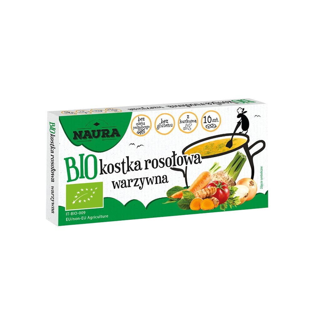 Cube de bouillon de légumes BIO 100 g - NAURA