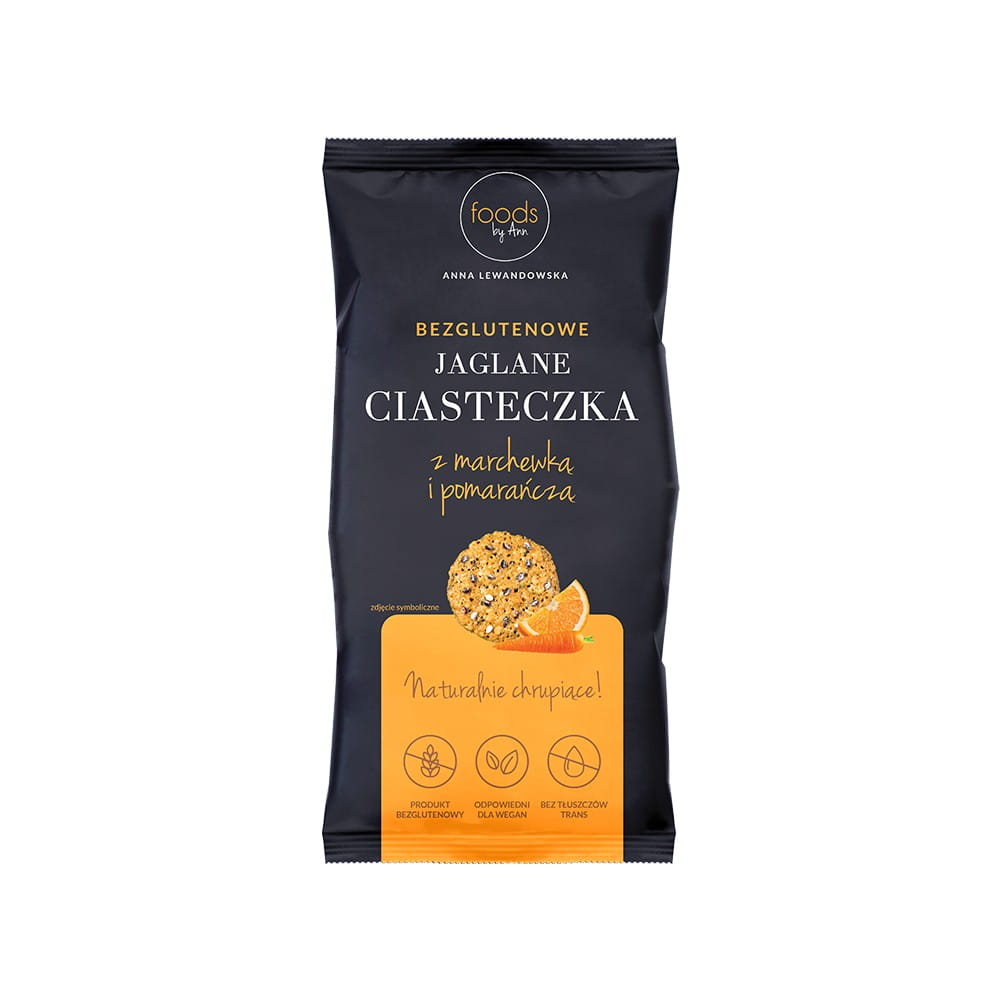 Biscuits au millet avec carotte et orange 100 g - FOODS BY ANN