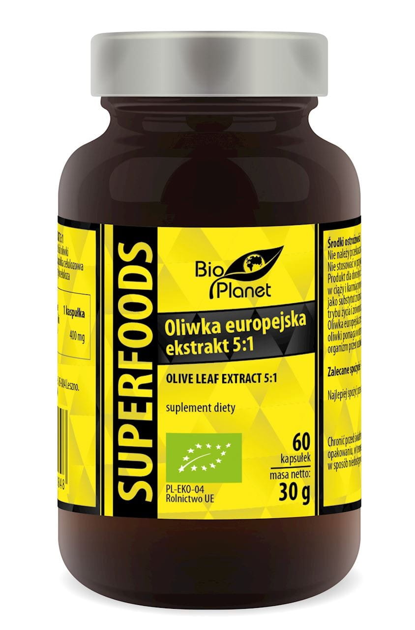 EXTRAIT D'OLIVE EUROPÉEN BIO 60 GÉLULES (400 mg) - BIO PLANET