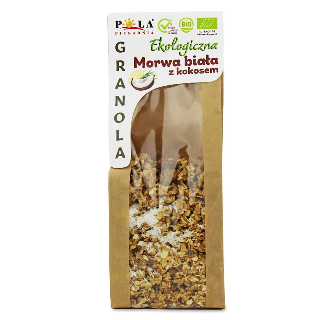 GRANOLA MORWA BLANC - NOIX DE COCO SANS SUCRE AJOUTÉ BIO 200 g - POLA BAKERY