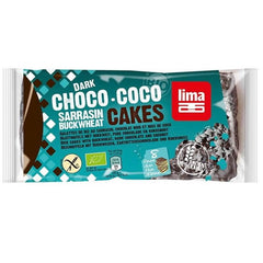 Gaufrettes de riz au sarrasin, coco et chocolat noir, sans gluten BIO 90 g - LIMA