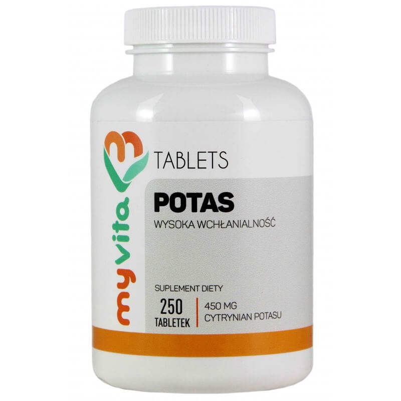 Potassium citrate de potassium 450mg 250 comprimés - MYVITA