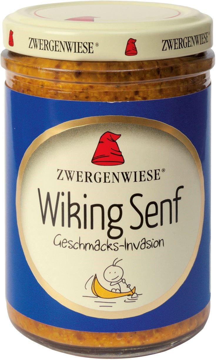 Moutarde Viking sans gluten BIO 160 ml - ZWERGENWIESE